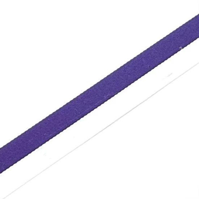 Тесьма, размер 2 см, цвет белый, фиолет
