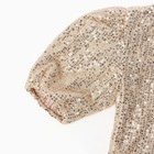 Платье нарядное для девочки KAFTAN размер 32 (110-116 см), золотой - фото 23476238