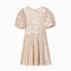 Платье нарядное для девочки KAFTAN размер 34 (122-128 см), золотой - фото 23476241