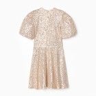 Платье нарядное для девочки KAFTAN размер 34 (122-128 см), золотой - фото 23476245