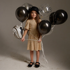 Платье нарядное для девочки KAFTAN размер 34 (122-128 см), золотой - фото 23952008