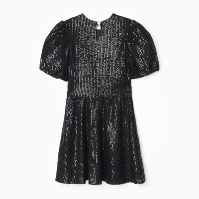 Платье нарядное для девочки KAFTAN: Shine, чёрное, размер 30 (98-104 см)