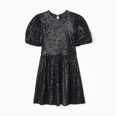 Платье нарядное для девочки KAFTAN: Shine, чёрное, размер 30 (98-104 см)