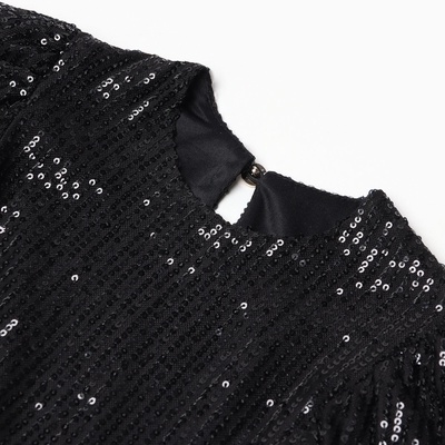 Платье нарядное для девочки KAFTAN: Shine, чёрное, размер 30 (98-104 см)