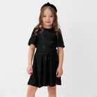 Платье нарядное для девочки KAFTAN размер 32 (110-116 см), черный - фото 22960262