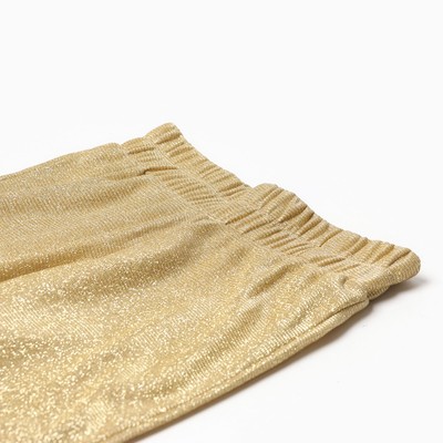 Брюки нарядные для девочки KAFTAN: Shine, золотистые, рост 134-140 см