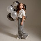Брюки нарядные для девочки KAFTAN размер 38 (146-152 см), серебряный - Фото 3