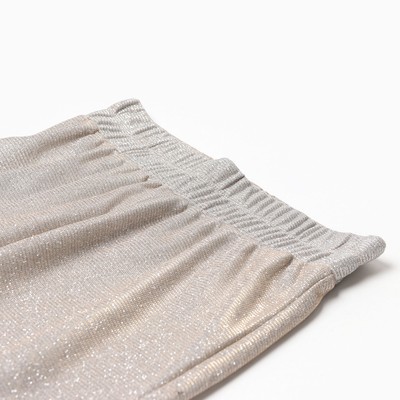 Брюки нарядные для девочки KAFTAN: Shine, бежевые, рост 98-104 см
