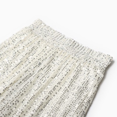 Брюки из пайеток KAFTAN, размер 38 (146-152 см), серебряные