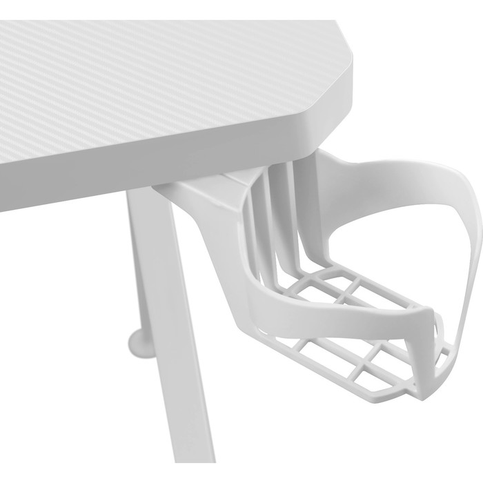 Стол игровой Defender Infinity, 120х75х60 см, нагрузка до 110 кг, подсветка, белый