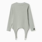 Лонгслив с пажами женский MIST, размер 46, оливковый - фото 23665274