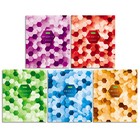 Записная книжка А5, 48 листов в клетку "Цветная мозаика", обложка мелованный картон, блок № 2 (серые листы) - фото 3120253
