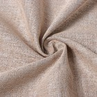 Штора блэкаут портьерная «Этель» Natural, 250×265 см, бежевая, рогожка 275 г/м² - Фото 3