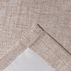 Штора блэкаут портьерная «Этель» Natural, 250×265 см, бежевая, рогожка 275 г/м² - Фото 4