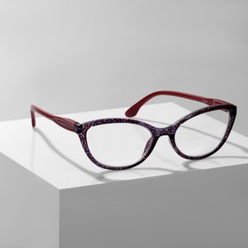 Готовые очки GA0045 (Цвет: C4 красный принт; диоптрия:-2,5; тонировка: Нет)