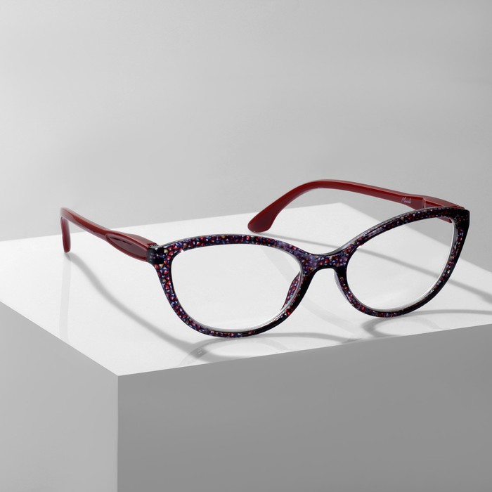Готовые очки GA0045 (Цвет: C4 красный принт; диоптрия:-3,5; тонировка: Нет) - Фото 1