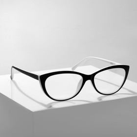 Готовые очки GA0041 (Цвет: C2 черный с белым; диоптрия:-3,5; тонировка: Нет)