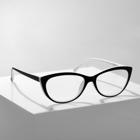 Готовые очки GA0041 (Цвет: C2 черный с белым; диоптрия: 1;тонировка: Нет)