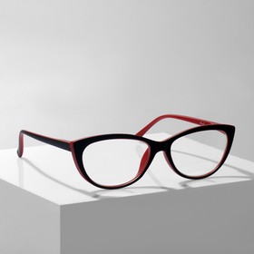 Готовые очки GA0041 (Цвет: C4 черный с красным; диоптрия:1; тонировка: Нет)