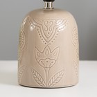 Настольная лампа «Монако» Е14 40 Вт бежевый 16×16×29 см RISALUX - Фото 3