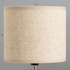 Настольная лампа "Монако" Е14 40Вт бежевый 16х16х29 см RISALUX - Фото 4