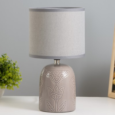 Настольная лампа «Монако» Е14 40 Вт серый 16×16×29 см RISALUX