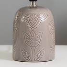 Настольная лампа «Монако» Е14 40 Вт серый 16×16×29 см RISALUX - Фото 3