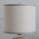 Настольная лампа «Монако» Е14 40 Вт серый 16×16×29 см RISALUX - Фото 4