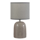 Настольная лампа «Монако» Е14 40 Вт серый 16×16×29 см RISALUX - Фото 6