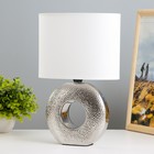 Настольная лампа "Палермо" Е14 40Вт серебро 20х10х29,5 см RISALUX - фото 320819127