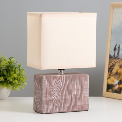 Настольная лампа «Норма» Е14 40 Вт кофе 17.5×10.5×28.5 см RISALUX