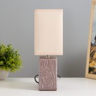 Настольная лампа «Норма» Е14 40 Вт кофе 17.5×10.5×28.5 см RISALUX - Фото 4