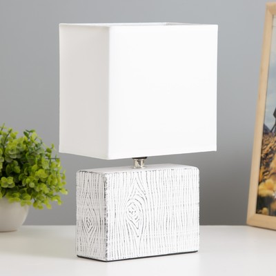 Настольная лампа «Норма» Е14 40 Вт белый 17.5×10.5×28.5 см RISALUX