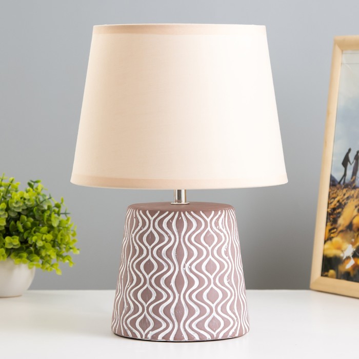 Настольная лампа «Маура» Е14 40 Вт кофе 23×23×33 см RISALUX - Фото 1