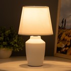 Настольная лампа "Асель" Е14 40Вт белый 14х14х24 см RISALUX - Фото 2