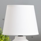 Настольная лампа "Асель" Е14 40Вт белый 14х14х24 см RISALUX - Фото 4