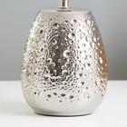 Настольная лампа «Беата» Е14 40 Вт серебро 21×21×32 см RISALUX - Фото 4