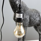 Настольная лампа "Жираф" Е27 40Вт чёрный с серебряной патиной 39,5х24х67 см RISALUX - Фото 6