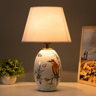 Настольная лампа "Птичка" Е27 40Вт белый 25х25х45 см RISALUX - Фото 2