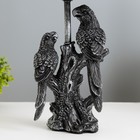 Настольная лампа "Попугаи" Е27 40Вт чёрный с серебряной патиной 22х22х43 см RISALUX - Фото 6
