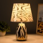 Настольная лампа "Риана" Е14 40Вт золото белый 20х20х33см RISALUX - фото 23423771