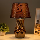 Настольная лампа «Исланта» Е14 40 Вт шоколадный 22.5×22.5×38 см RISALUX - Фото 2