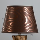 Настольная лампа "Исланта" Е14 40Вт шоколадный 22,5х22,5х38см RISALUX - Фото 3