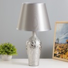Настольная лампа "Цветана" Е14 40Вт серебро 25х25х46см RISALUX - фото 320819427