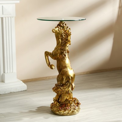 Стол декоративный "Золотой конь" 45х45х84 см