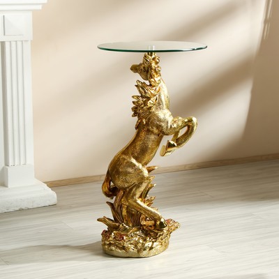 Стол декоративный "Золотой конь" 45х45х84 см