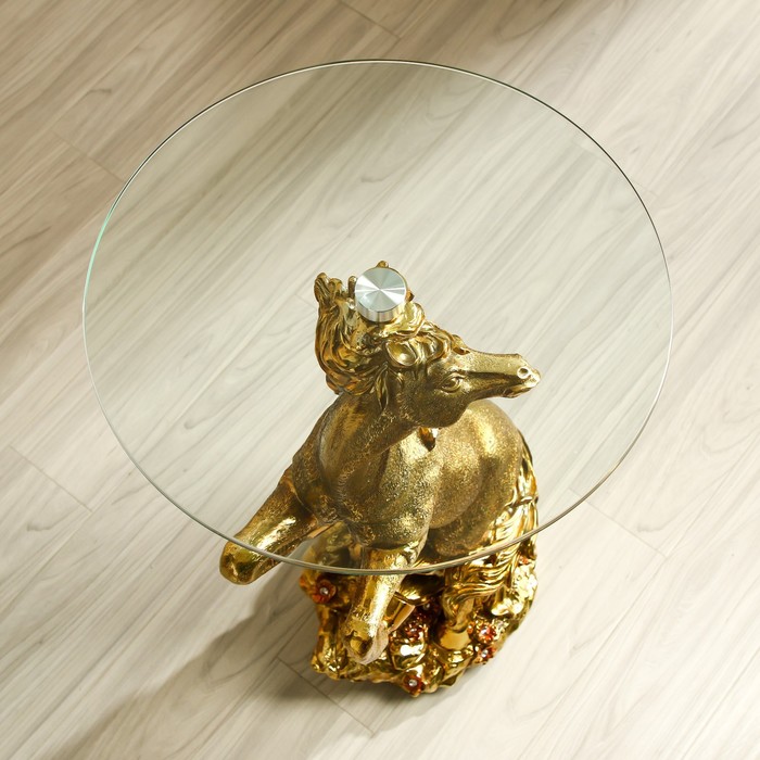 Стол декоративный "Золотой конь" 45х45х84 см
