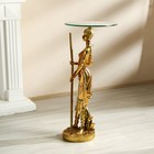 Столик журнальный декоративный «Африканка», под золото, 38×38×85 см - Фото 5