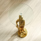 Столик журнальный декоративный «Африканка», под золото, 38×38×85 см - Фото 6
