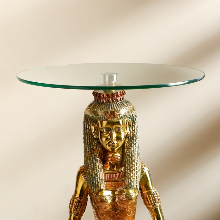 Стол декоративный "Клеопатра" золото 45х45х103 см